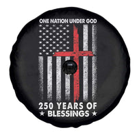One Nation Under God Spare Tire Cover USA 250th Anniversary Patriotic Christian One Nation Under God - Wonder Print Shop