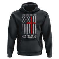 One Nation Under God Hoodie USA 250th Anniversary Patriotic Christian One Nation Under God - Wonder Print Shop
