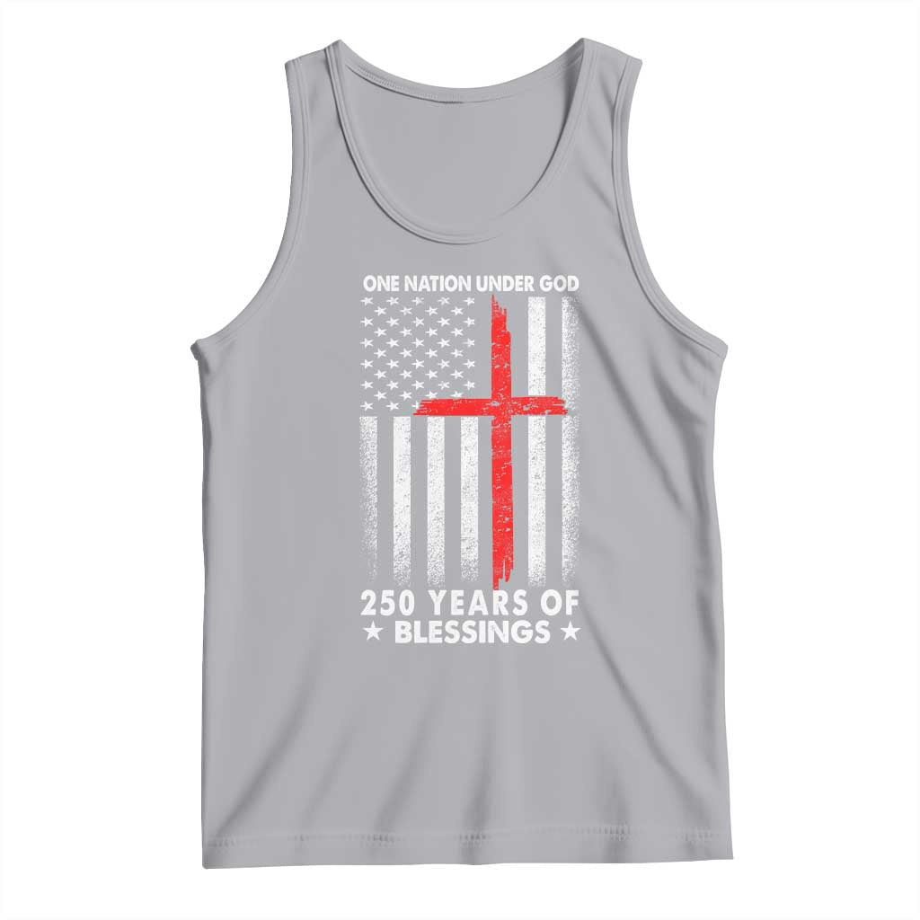 One Nation Under God Tank Top USA 250th Anniversary Patriotic Christian One Nation Under God - Wonder Print Shop