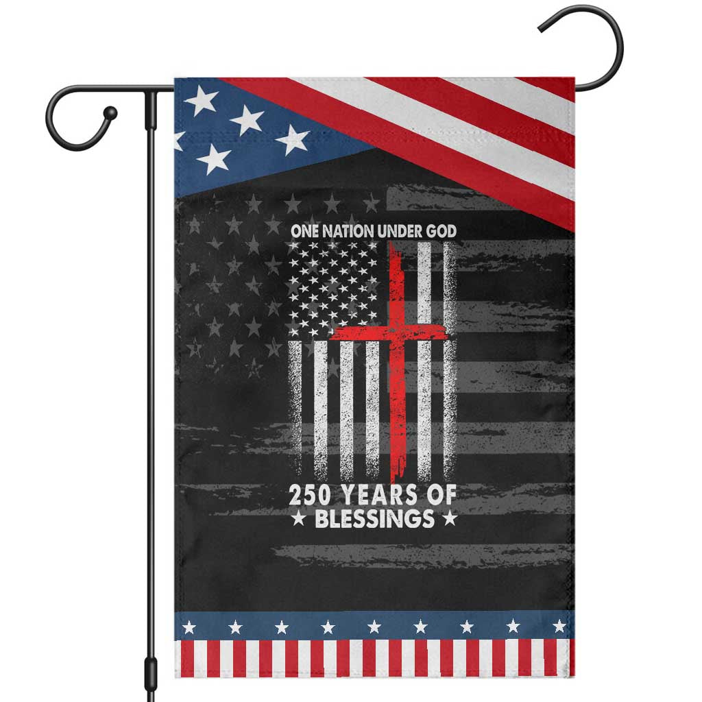 One Nation Under God Garden Flag USA 250th Anniversary Patriotic Christian One Nation Under God