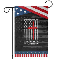 One Nation Under God Garden Flag USA 250th Anniversary Patriotic Christian One Nation Under God