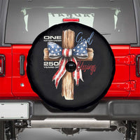 250 Years America Spare Tire Cover Coquette Bow Cross American 4th Of July 250th Anniversary - Wonder Print Shop