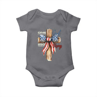 250 Years America Baby Onesie Coquette Bow Cross American 4th Of July 250th Anniversary - Wonder Print Shop