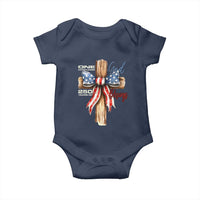 250 Years America Baby Onesie Coquette Bow Cross American 4th Of July 250th Anniversary - Wonder Print Shop