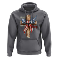 250 Years America Hoodie Coquette Bow Cross American 4th Of July 250th Anniversary - Wonder Print Shop