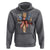 250 Years America Hoodie Coquette Bow Cross American 4th Of July 250th Anniversary - Wonder Print Shop