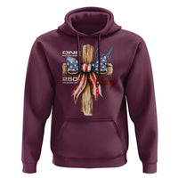 250 Years America Hoodie Coquette Bow Cross American 4th Of July 250th Anniversary - Wonder Print Shop