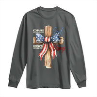 250 Years America Long Sleeve Shirt Coquette Bow Cross American 4th Of July 250th Anniversary - Wonder Print Shop