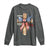250 Years America Long Sleeve Shirt Coquette Bow Cross American 4th Of July 250th Anniversary - Wonder Print Shop