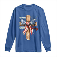250 Years America Long Sleeve Shirt Coquette Bow Cross American 4th Of July 250th Anniversary - Wonder Print Shop