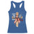 250 Years America Racerback Tank Top Coquette Bow Cross American 4th Of July 250th Anniversary - Wonder Print Shop