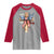 250 Years America Raglan Shirt Coquette Bow Cross American 4th Of July 250th Anniversary - Wonder Print Shop