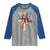 250 Years America Raglan Shirt Coquette Bow Cross American 4th Of July 250th Anniversary - Wonder Print Shop