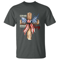 250 Years America T Shirt Coquette Bow Cross American 4th Of July 250th Anniversary - Wonder Print Shop