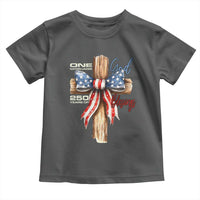 250 Years America Toddler T Shirt Coquette Bow Cross American 4th Of July 250th Anniversary - Wonder Print Shop