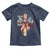 250 Years America Toddler T Shirt Coquette Bow Cross American 4th Of July 250th Anniversary - Wonder Print Shop