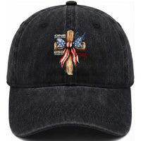 250 Years America Washed Cotton Baseball Cap Coquette Bow Cross American 4th Of July 250th Anniversary