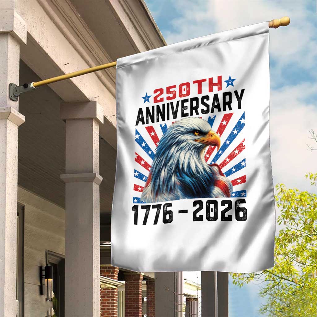 Eagle Flag America 250 Garden Flag 1776-2026 250th Birthday - Wonder Print Shop