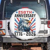 Eagle Flag America 250 Spare Tire Cover 1776-2026 250th Birthday - Wonder Print Shop