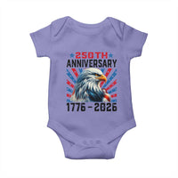 Eagle Flag America 250 Baby Onesie 1776-2026 250th Birthday - Wonder Print Shop