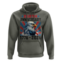 Eagle Flag America 250 Hoodie 1776-2026 250th Birthday - Wonder Print Shop