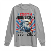 Eagle Flag America 250 Long Sleeve Shirt 1776-2026 250th Birthday - Wonder Print Shop