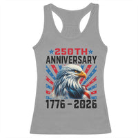 Eagle Flag America 250 Racerback Tank Top 1776-2026 250th Birthday - Wonder Print Shop
