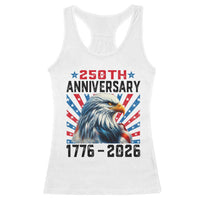 Eagle Flag America 250 Racerback Tank Top 1776-2026 250th Birthday - Wonder Print Shop