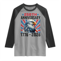 Eagle Flag America 250 Raglan Shirt 1776-2026 250th Birthday - Wonder Print Shop