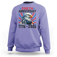 Eagle Flag America 250 Sweatshirt 1776-2026 250th Birthday - Wonder Print Shop