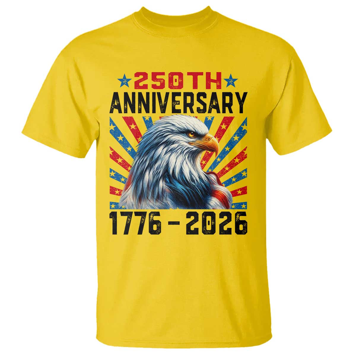 Eagle Flag America 250 T Shirt 1776-2026 250th Birthday - Wonder Print Shop