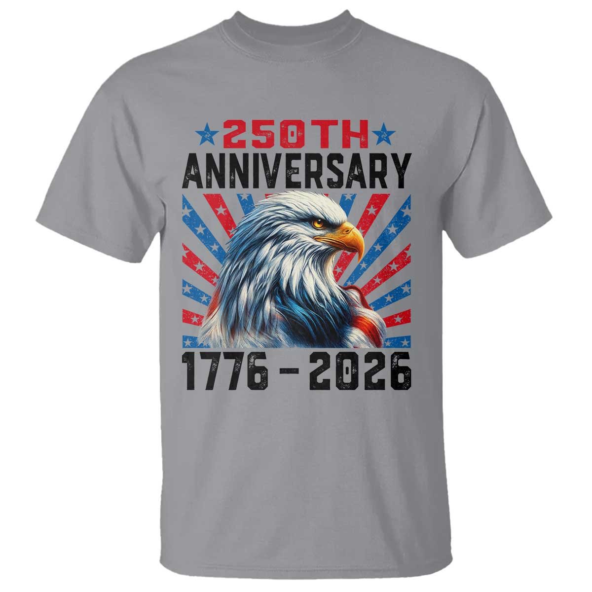 Eagle Flag America 250 T Shirt 1776-2026 250th Birthday - Wonder Print Shop