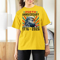 Eagle Flag America 250 T Shirt For Women 1776-2026 250th Birthday - Wonder Print Shop