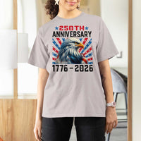 Eagle Flag America 250 T Shirt For Women 1776-2026 250th Birthday - Wonder Print Shop