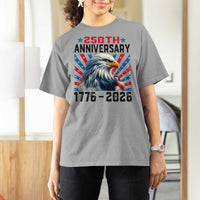 Eagle Flag America 250 T Shirt For Women 1776-2026 250th Birthday - Wonder Print Shop
