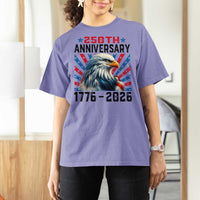 Eagle Flag America 250 T Shirt For Women 1776-2026 250th Birthday - Wonder Print Shop