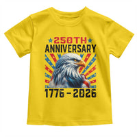 Eagle Flag America 250 Toddler T Shirt 1776-2026 250th Birthday - Wonder Print Shop