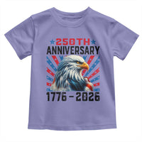Eagle Flag America 250 Toddler T Shirt 1776-2026 250th Birthday - Wonder Print Shop