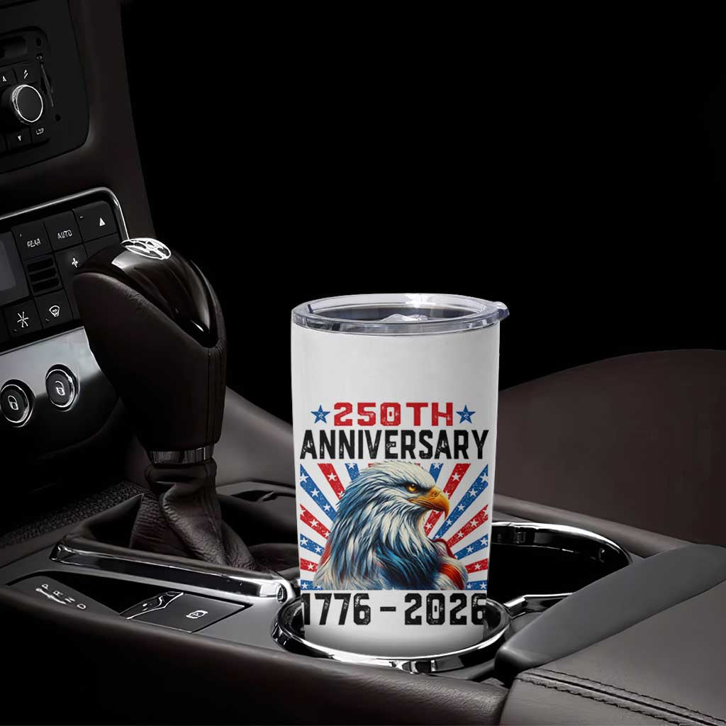 Eagle Flag America 250 Tumbler Cup 1776-2026 250th Birthday - Wonder Print Shop