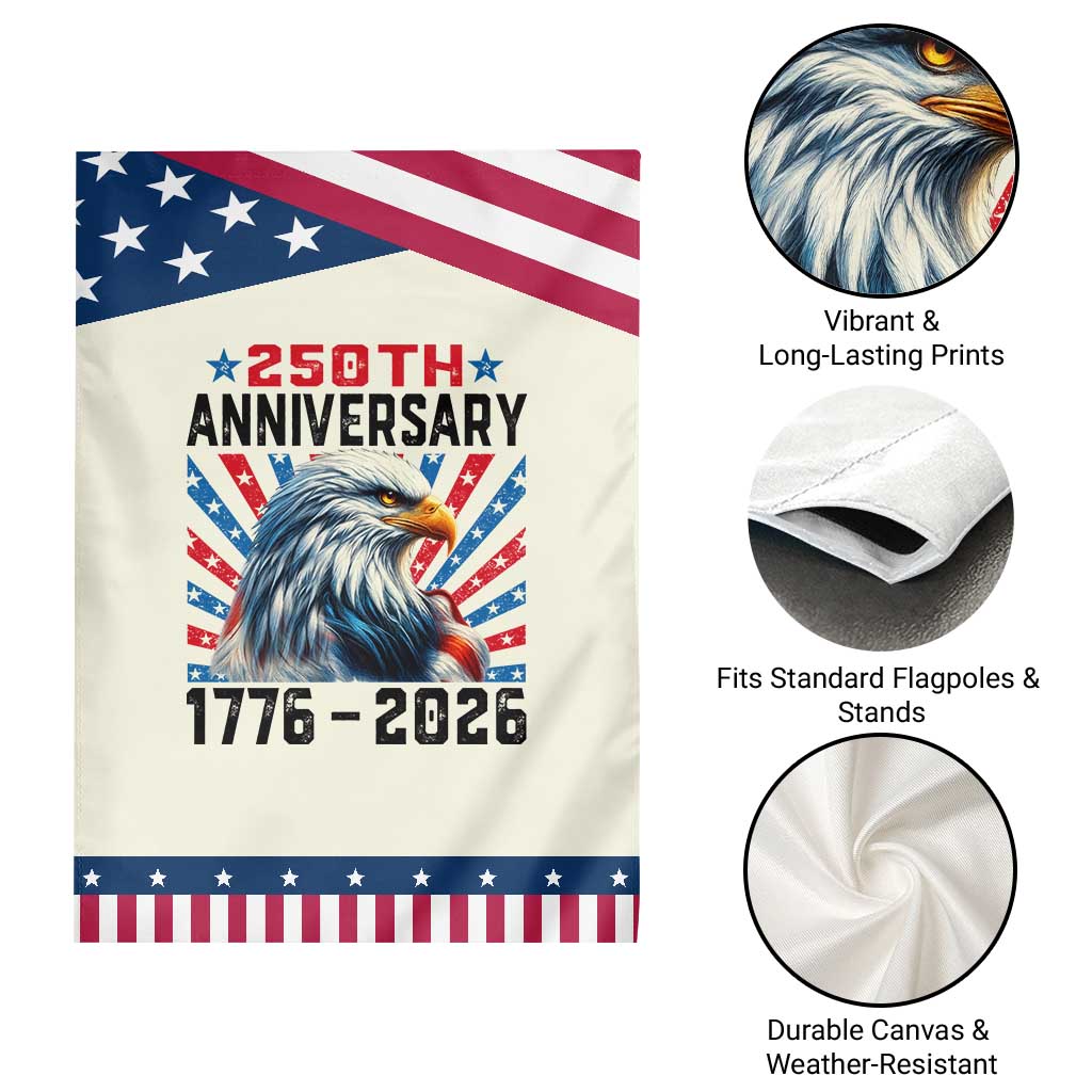 Eagle Flag America 250 Garden Flag 1776-2026 250th Birthday