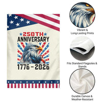 Eagle Flag America 250 Garden Flag 1776-2026 250th Birthday