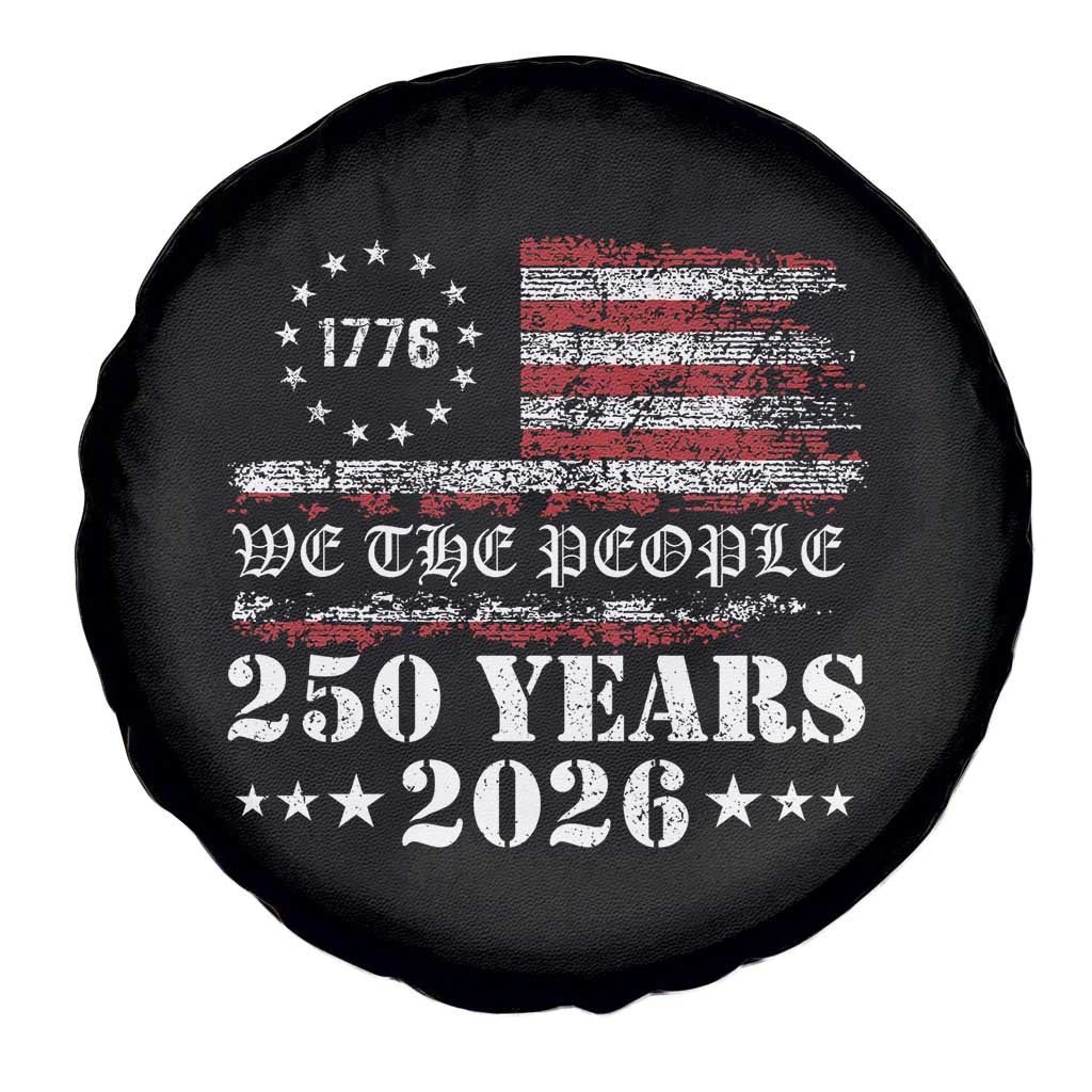 250 Years America Flag Spare Tire Cover USA 250th Anniversary Patriotic We The People 1776 2026 - Wonder Print Shop