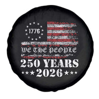 250 Years America Flag Spare Tire Cover USA 250th Anniversary Patriotic We The People 1776 2026 - Wonder Print Shop