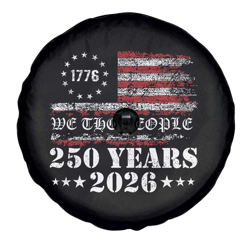 250 Years America Flag Spare Tire Cover USA 250th Anniversary Patriotic We The People 1776 2026 - Wonder Print Shop