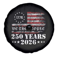 250 Years America Flag Spare Tire Cover USA 250th Anniversary Patriotic We The People 1776 2026 - Wonder Print Shop