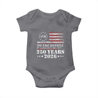 250 Years America Flag Baby Onesie USA 250th Anniversary Patriotic We The People 1776 2026 - Wonder Print Shop
