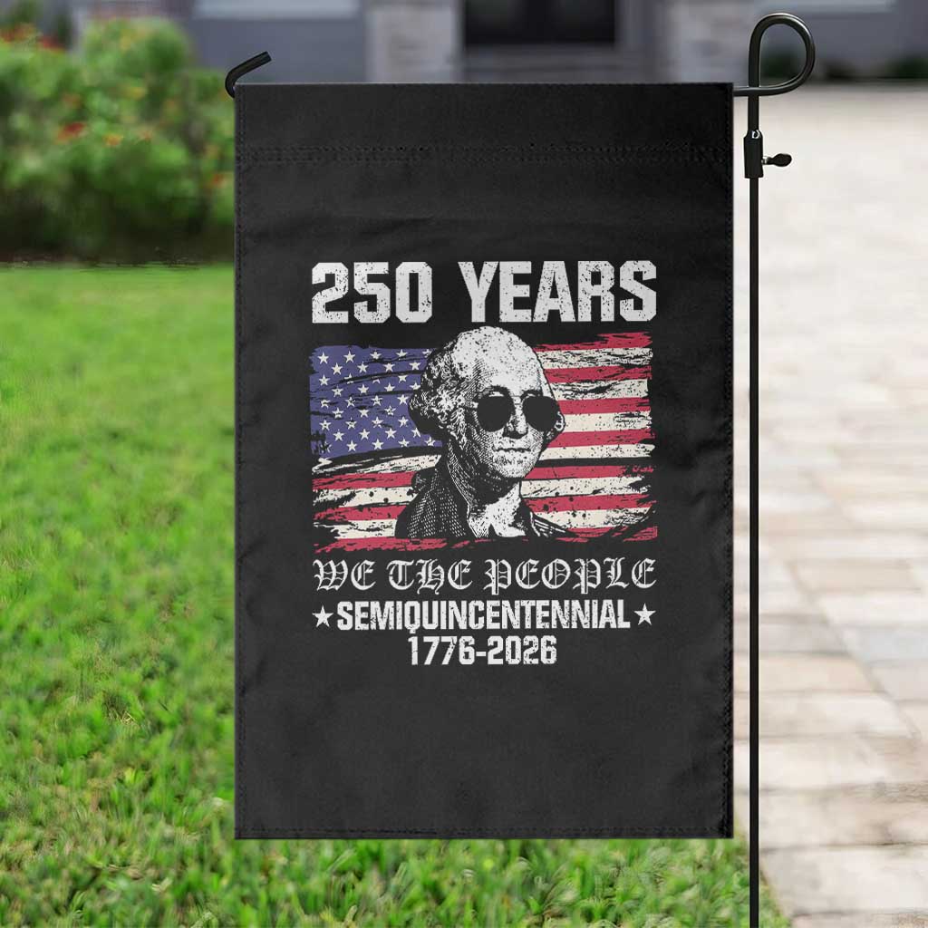 250 Years America Flag Garden Flag George Washington 1776 2026 USA 250th Anniversary Patriotic - Wonder Print Shop