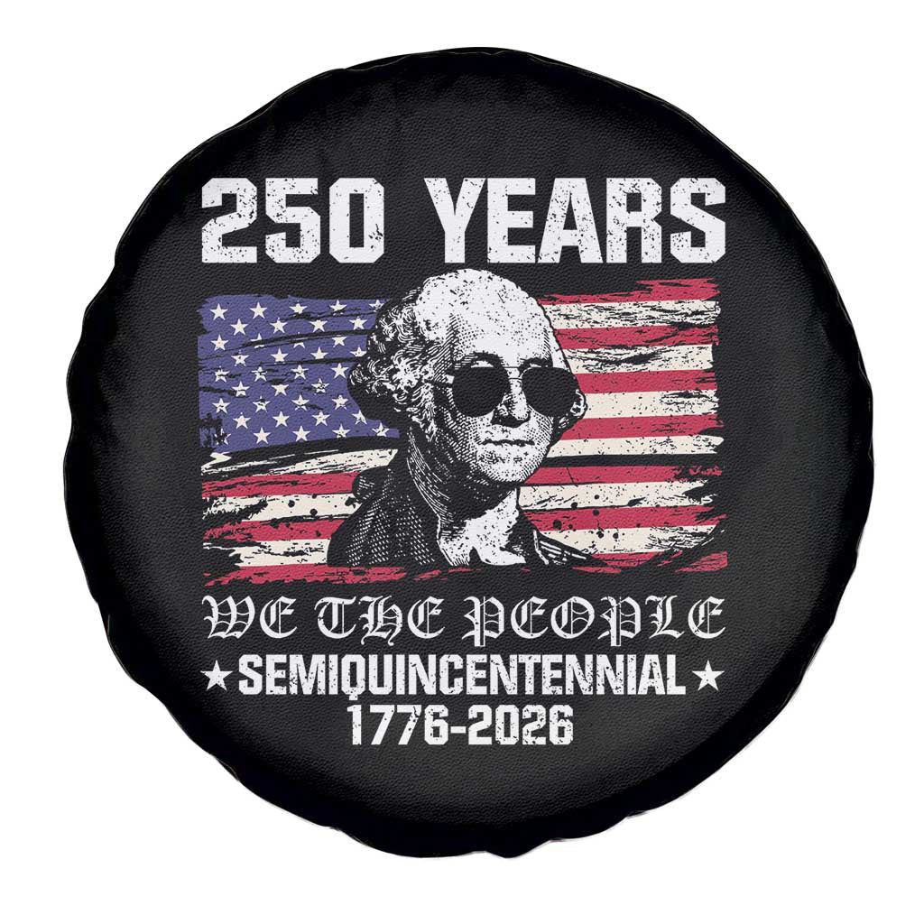 250 Years America Flag Spare Tire Cover George Washington 1776 2026 USA 250th Anniversary Patriotic - Wonder Print Shop