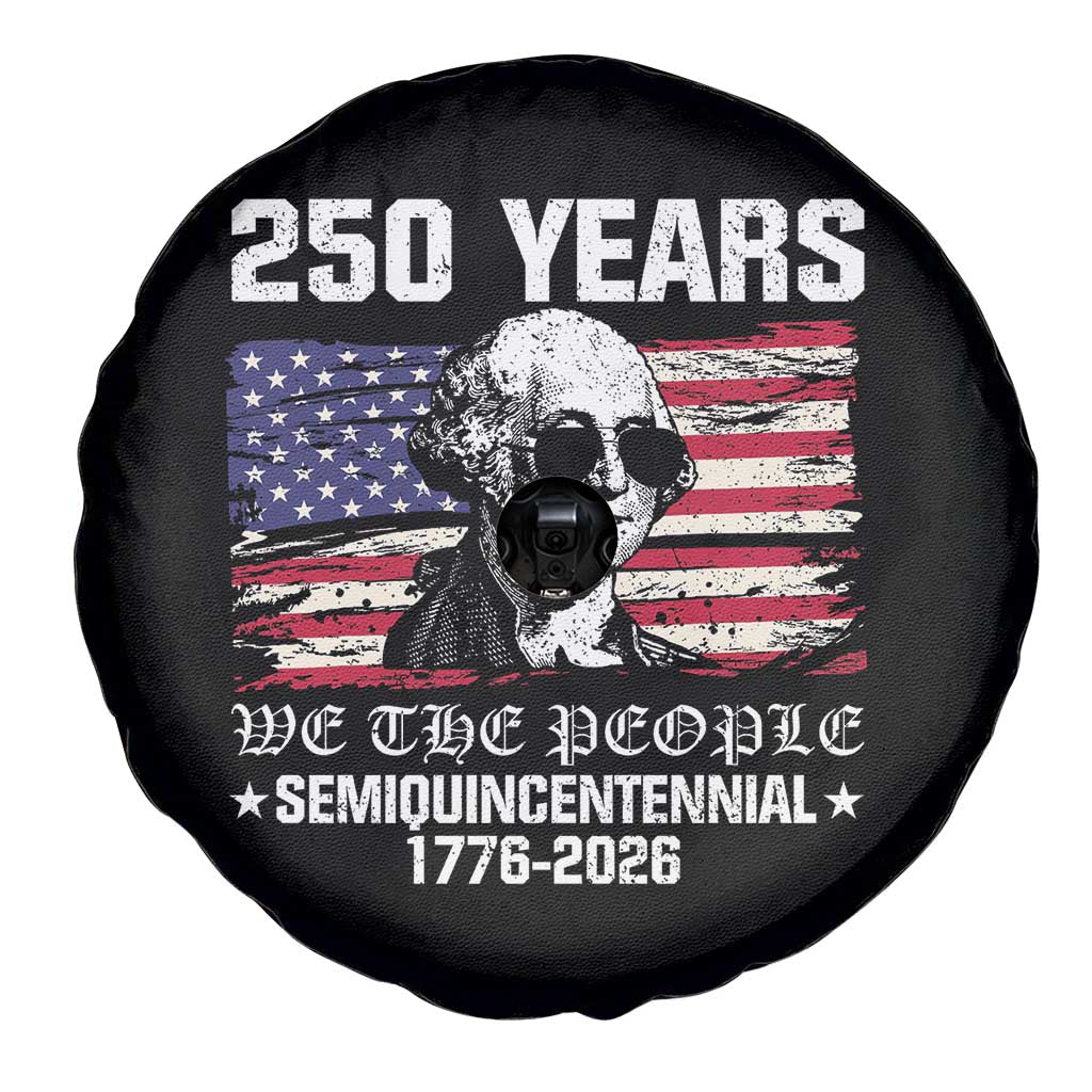 250 Years America Flag Spare Tire Cover George Washington 1776 2026 USA 250th Anniversary Patriotic - Wonder Print Shop