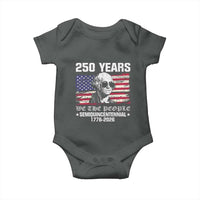 250 Years America Flag Baby Onesie George Washington 1776 2026 USA 250th Anniversary Patriotic - Wonder Print Shop
